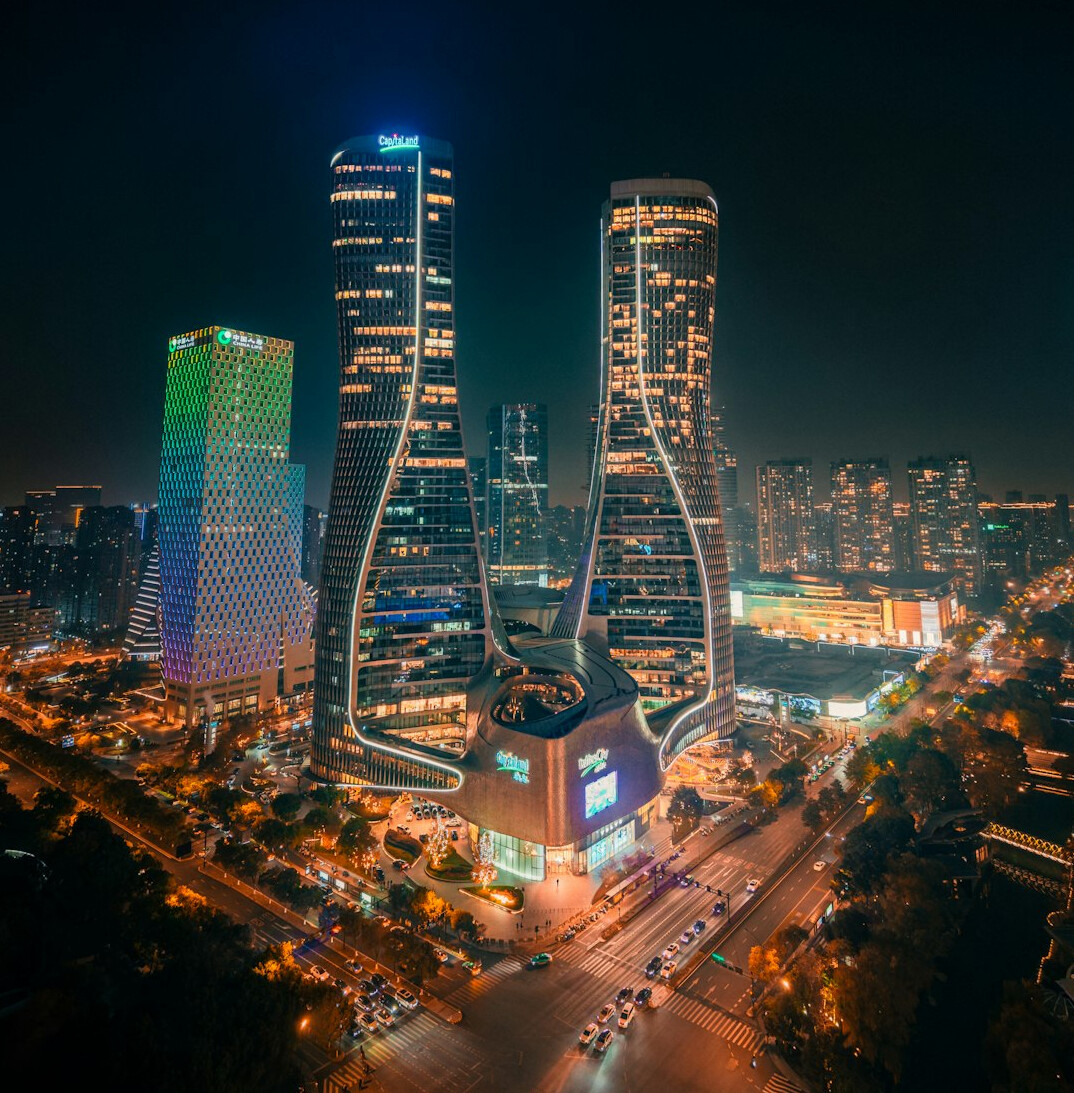 futuristic city skyline